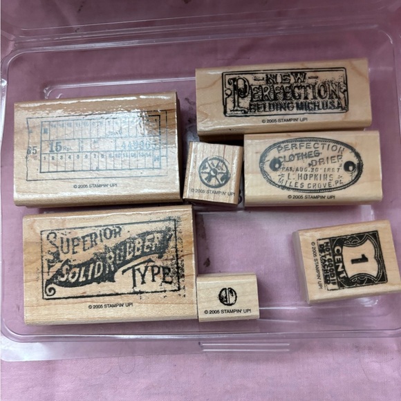 Stampin' Up! “Aged to Perfection” set of 7  from 2005 (retired). - Picture 1 of 2
